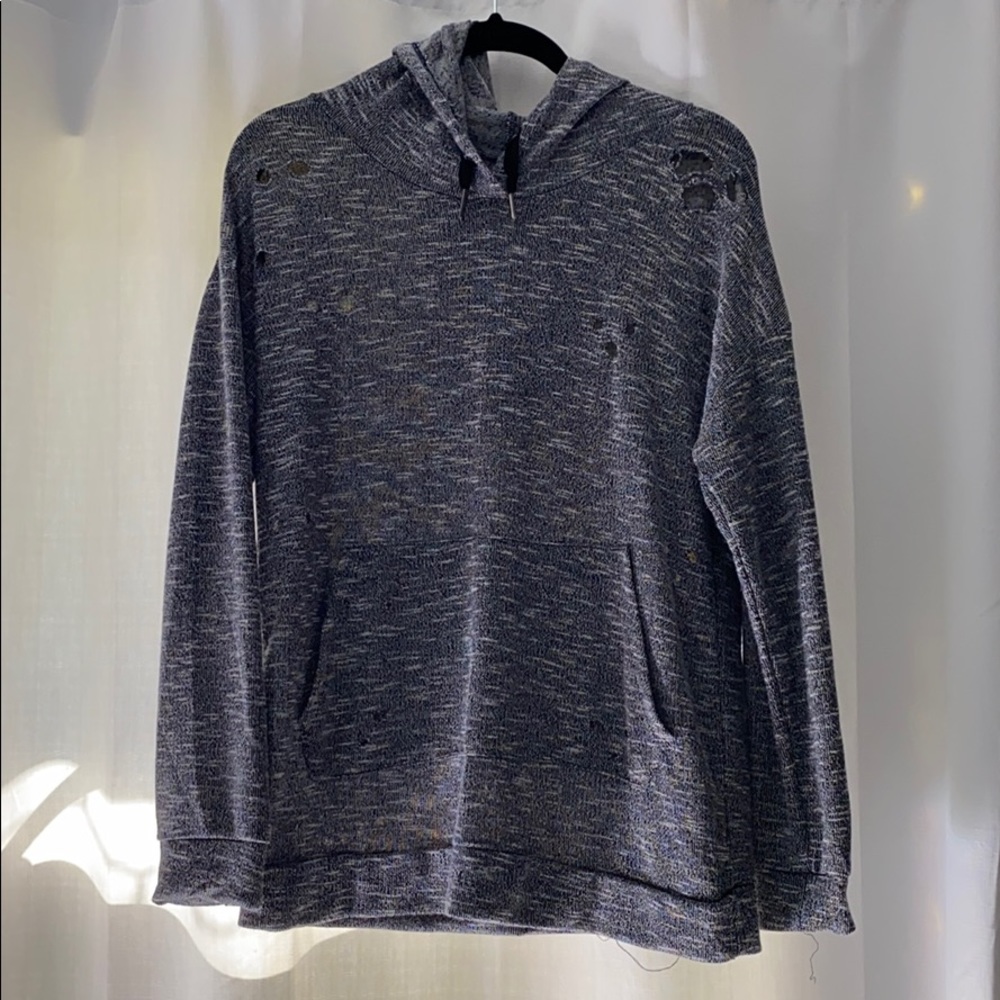 Women’s Distressed Hoodie